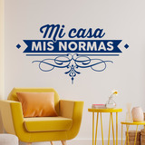 Wall Stickers: Mi casa, mis normas 4