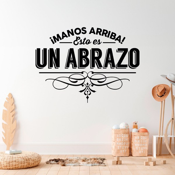 Wall Stickers: ¡Manos arriba! Esto es un abrazo