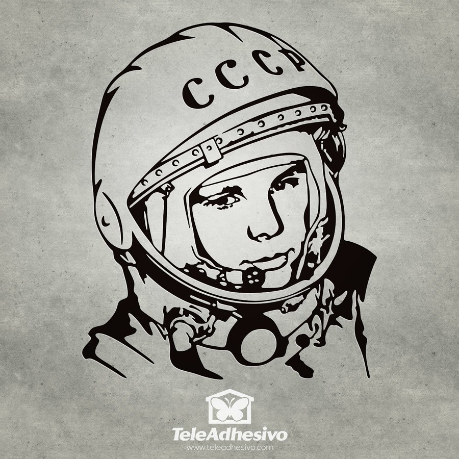 Wall Stickers: Astronaut Yuri Gagarin