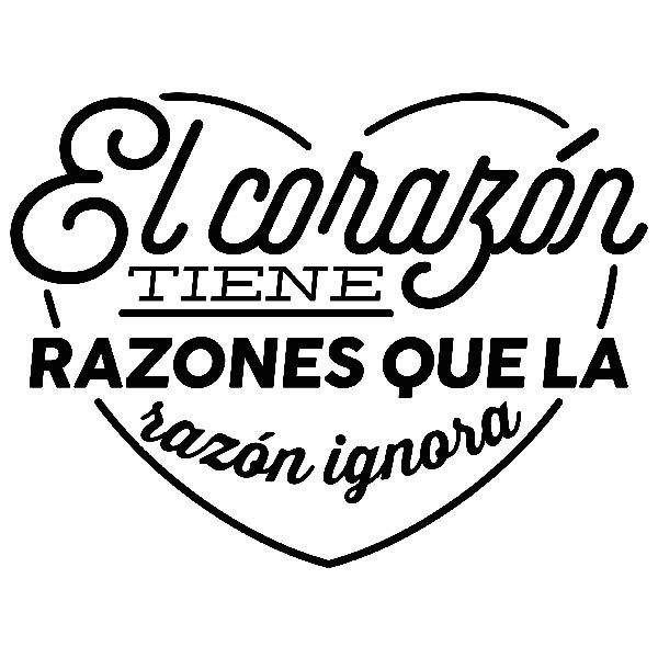 Wall Stickers: El corazón tiene razones...