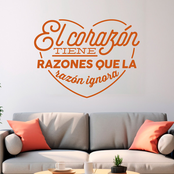 Wall Stickers: El corazón tiene razones...