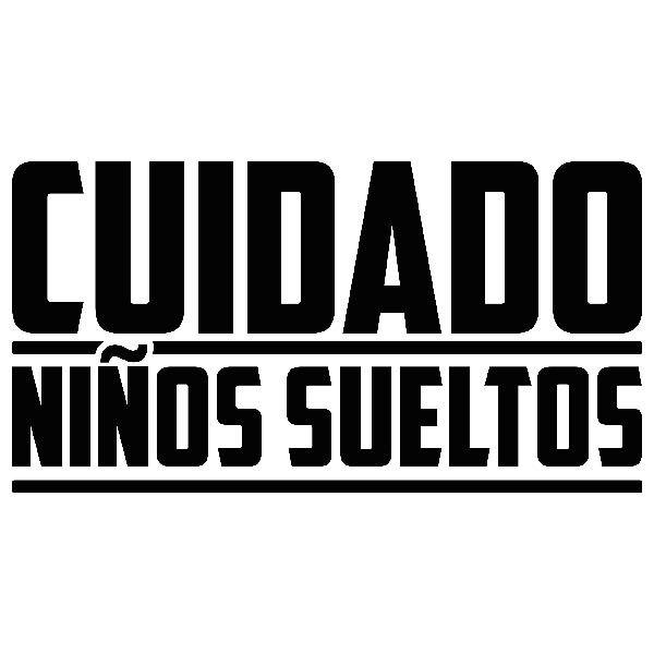 Wall Stickers: Cuidado niños sueltos