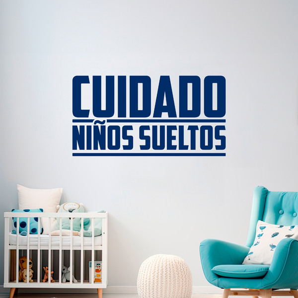 Wall Stickers: Cuidado niños sueltos