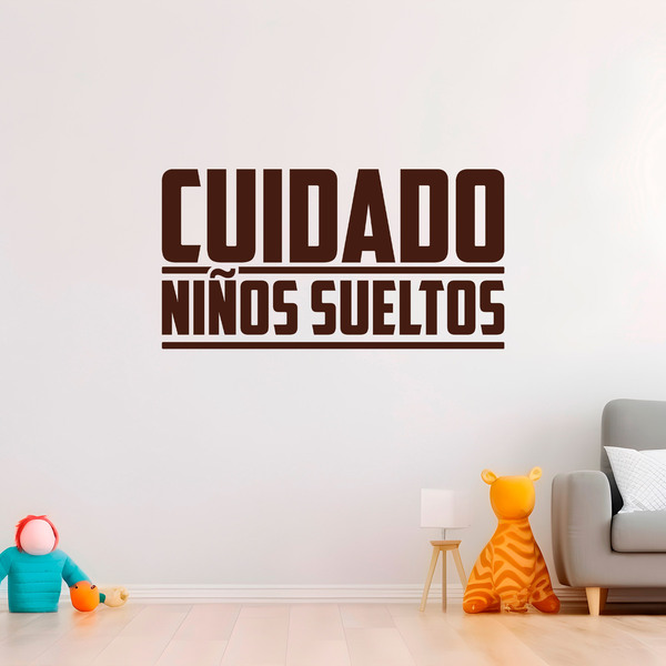 Wall Stickers: Cuidado niños sueltos