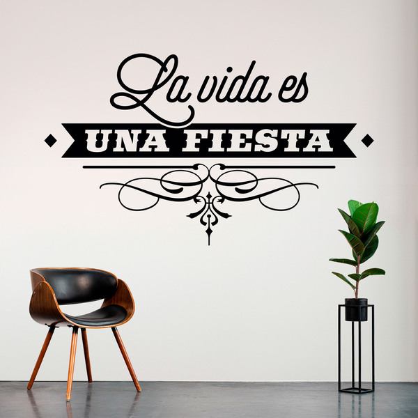 Wall Stickers: La vida es una fiesta