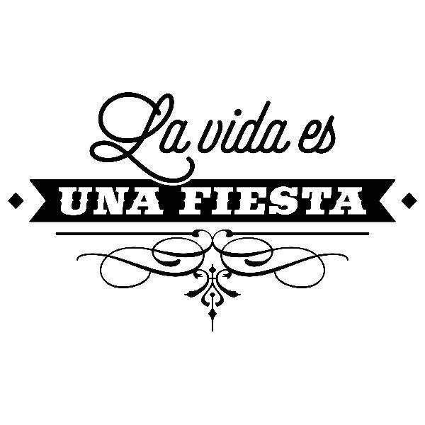 Wall Stickers: La vida es una fiesta