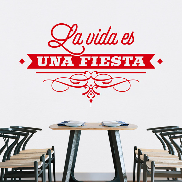 Wall Stickers: La vida es una fiesta