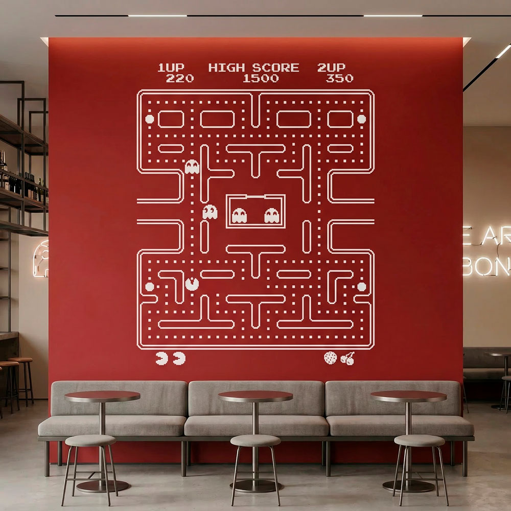 Wall Stickers: Pac-Man Arcade Game