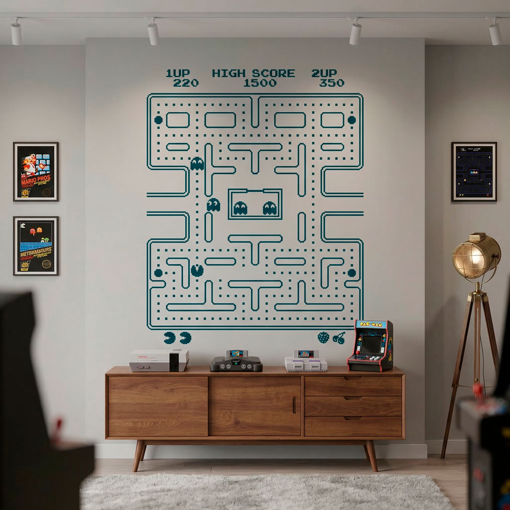 Wall Stickers: Pac-Man Arcade Game