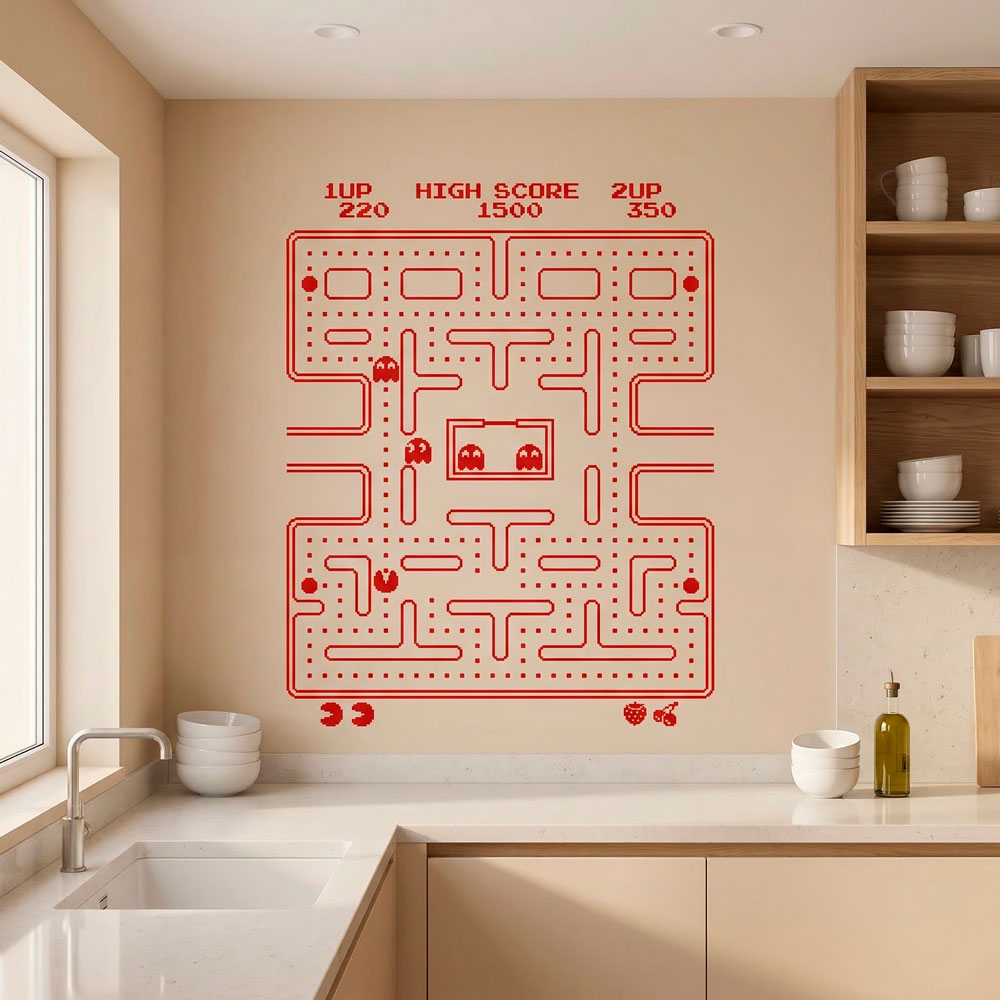 Wall Stickers: Pac-Man Arcade Game