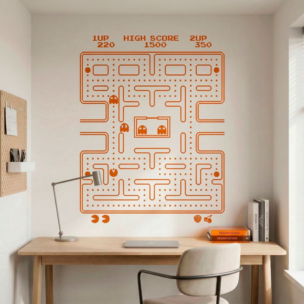 Wall Stickers: Pac-Man Arcade Game