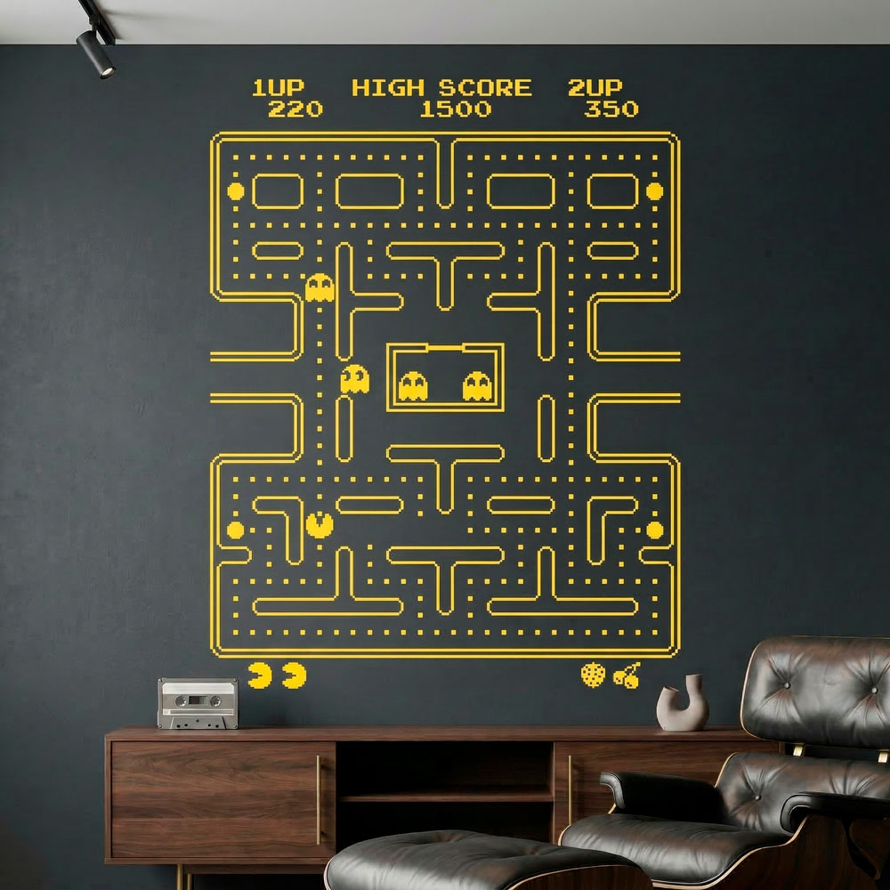 Wall Stickers: Pac-Man Arcade Game