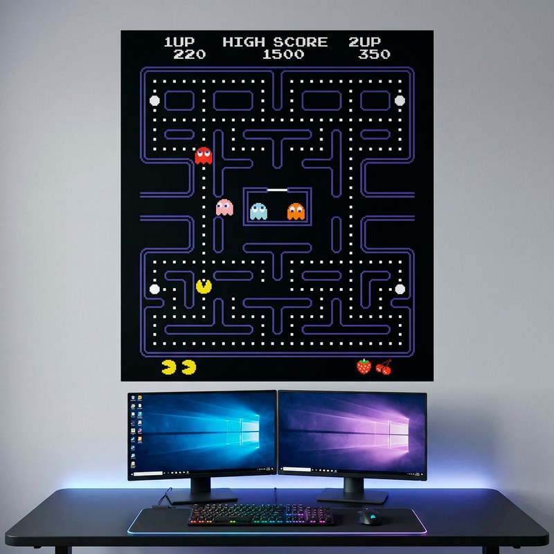 Pac-Man Arcade Wall Mural 4