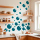 Wall Stickers: Kit 40 stickers bubbles 5