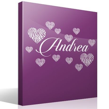 Stickers for Kids: Personalized Zebra Hearts