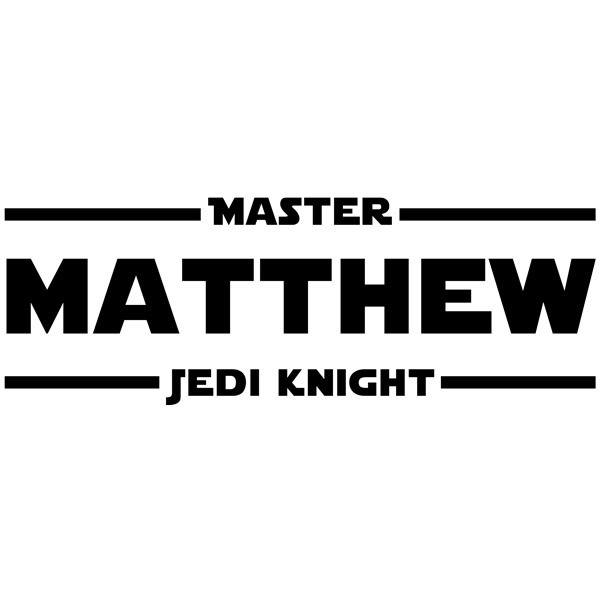 Wall Stickers: Custom Master Jedi Knight 
