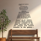 Wall Stickers: Star Wars Intro Text 4