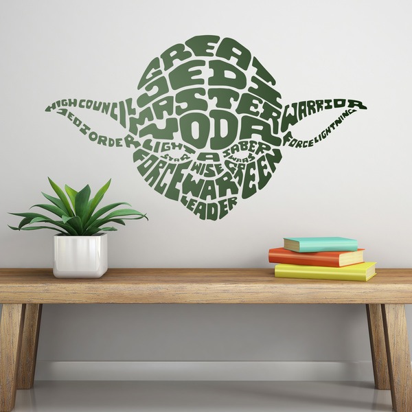 Wall Stickers: Typographic Yoda