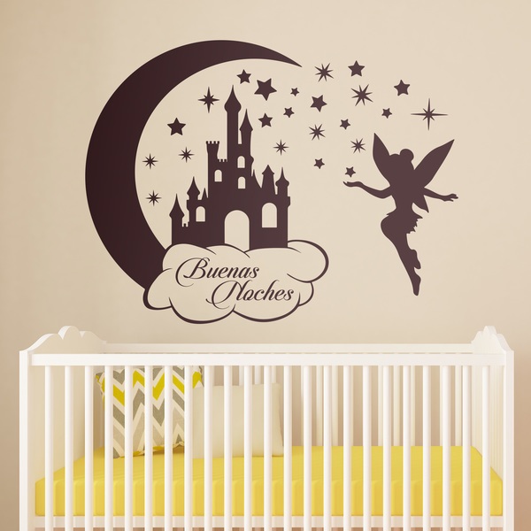 Stickers for Kids: Castle, moon and Tinkerbell