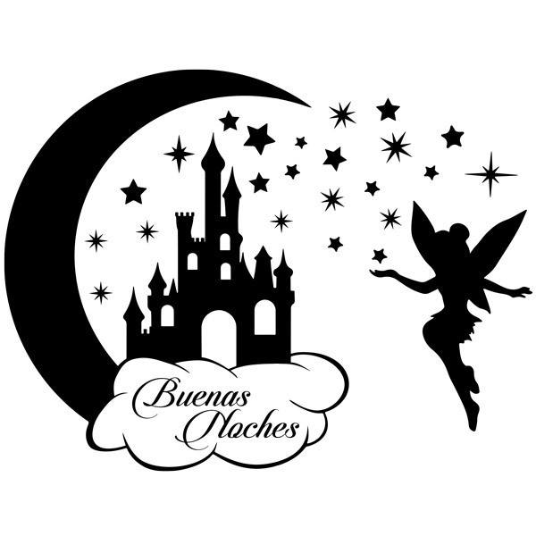 Stickers for Kids: Castle, moon and Tinkerbell