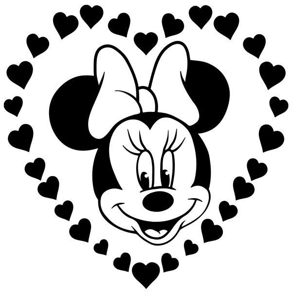 Stickers for Kids: Minnie Mouse and hearts