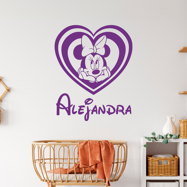 Stickers for Kids: Minnie Mouse Heart personalized