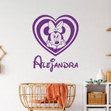 Stickers for Kids: Minnie Mouse Heart personalized 2