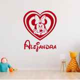 Stickers for Kids: Minnie Mouse Heart personalized 3