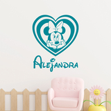 Stickers for Kids: Minnie Mouse Heart personalized 4