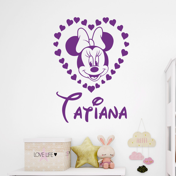 Stickers for Kids: Personalized heart of Minnie