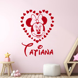 Stickers for Kids: Personalized heart of Minnie 4