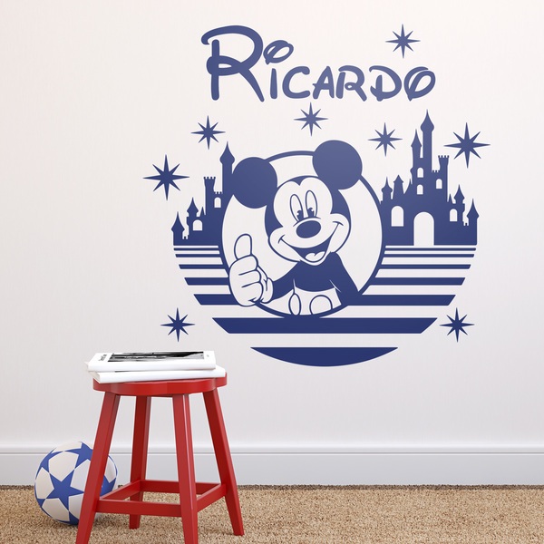 Stickers for Kids: Mickey Mouse, castle and stars