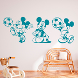 Stickers for Kids: Triptych Mickey Mouse Footballer 3