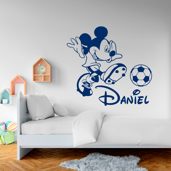 Stickers for Kids: Mickey Mouse playing soccer