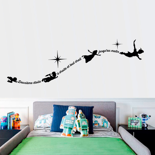 Stickers for Kids: Typographic Peter Pan in French