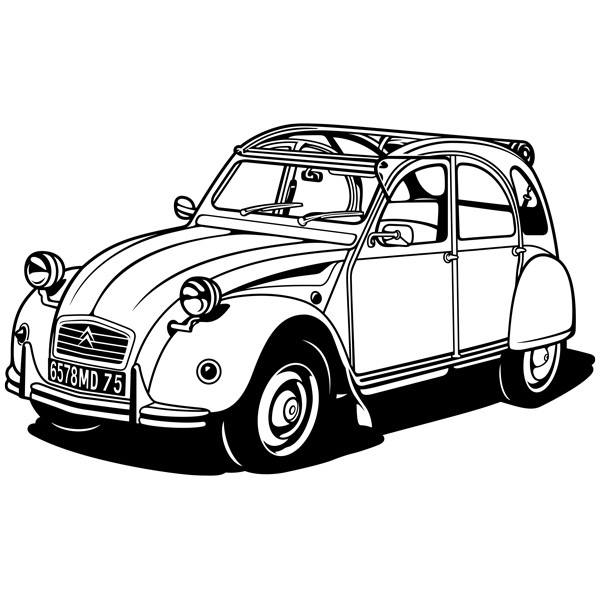 Wall Stickers: Citroën 2CV