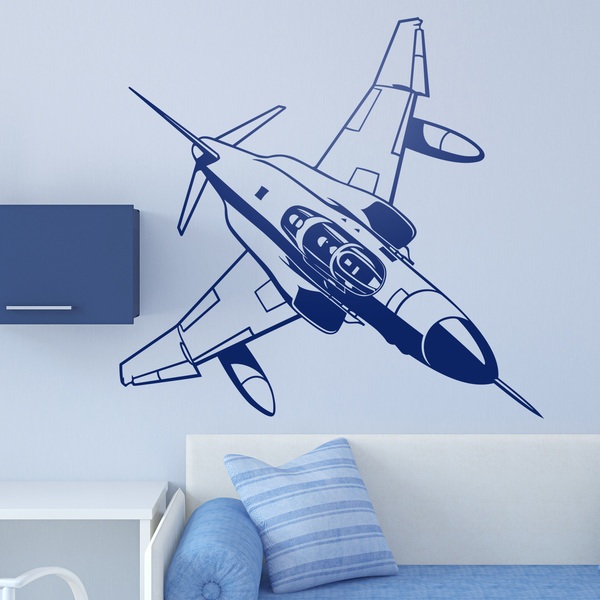 Wall Stickers: Military jet aircraft