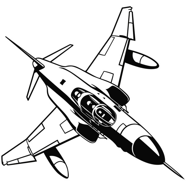 Wall Stickers: Military jet aircraft