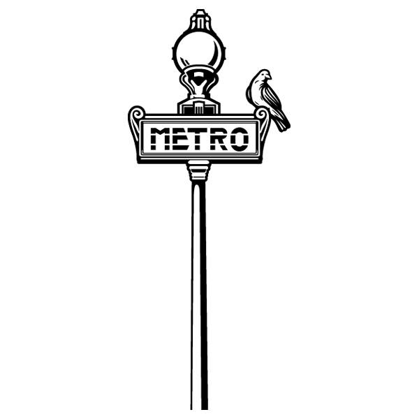 Wall Stickers: Paris Metro sign