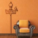 Wall Stickers: Paris Metro sign 2