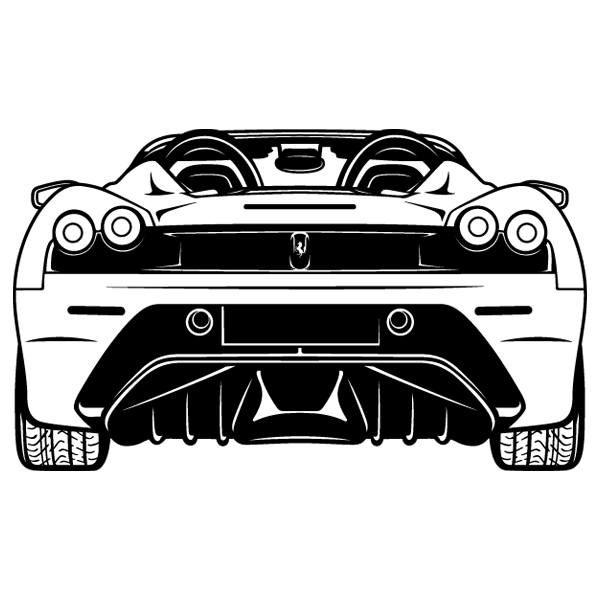 Wall Stickers: Ferrari F430, rear