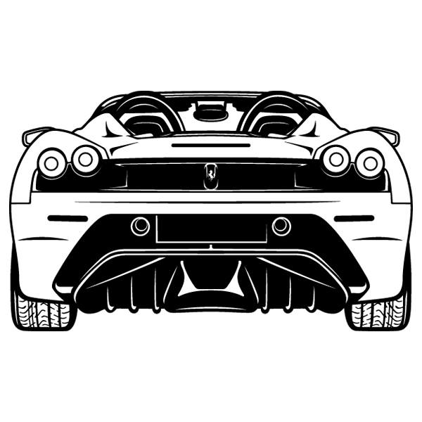 Wall Stickers: Ferrari F430, rear