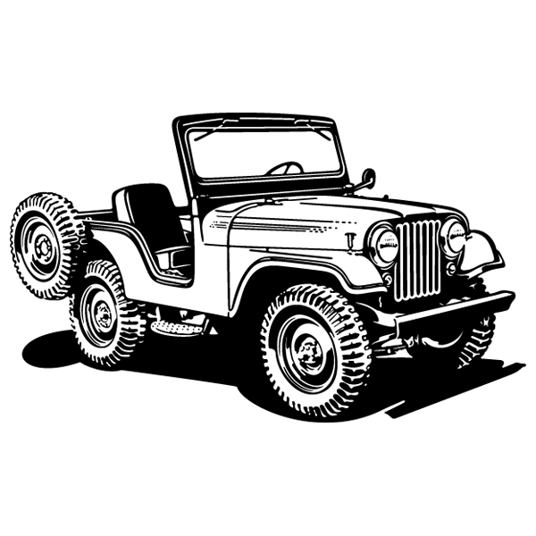 Wall Stickers: Jeep World War II