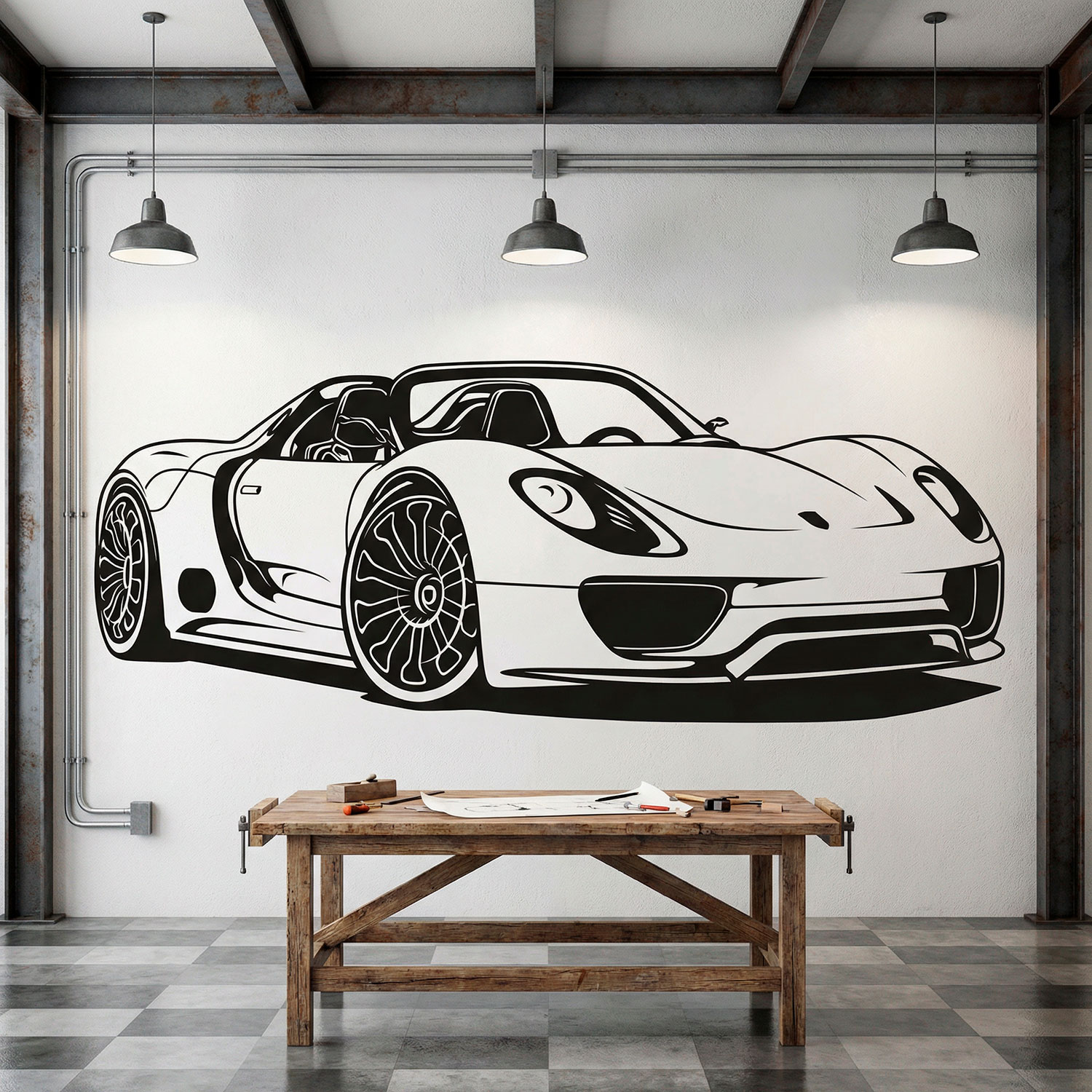 Wall Stickers: Porsche 918 Spyder