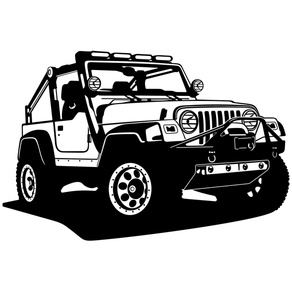 Wall Stickers: Jeep Wrangler