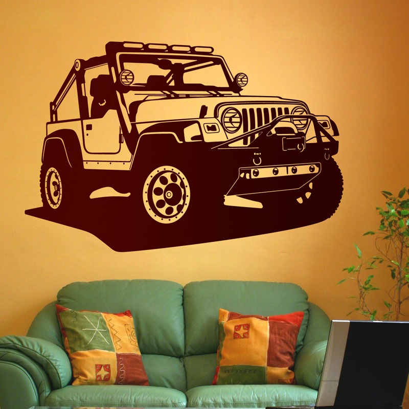 Wall Stickers: Jeep Wrangler