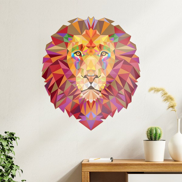 Wall Stickers: Lion head origami