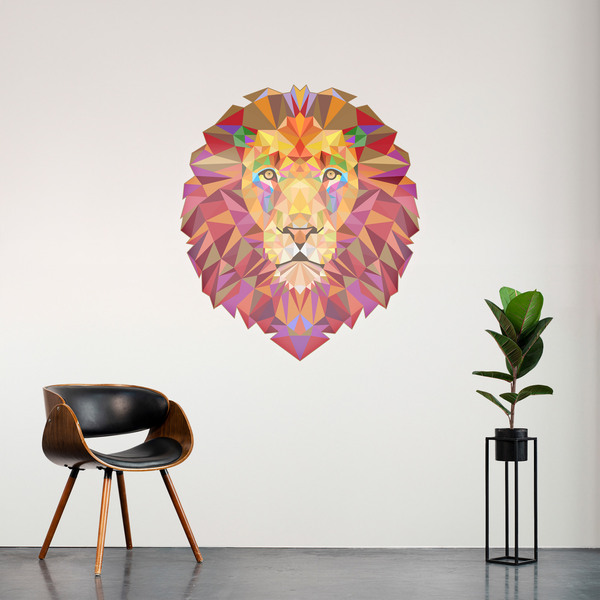 Wall Stickers: Lion head origami