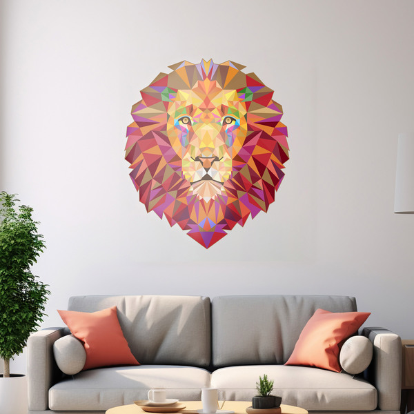 Wall Stickers: Lion head origami