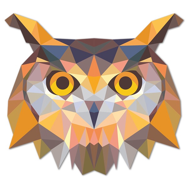 Wall Stickers: Owl head origami
